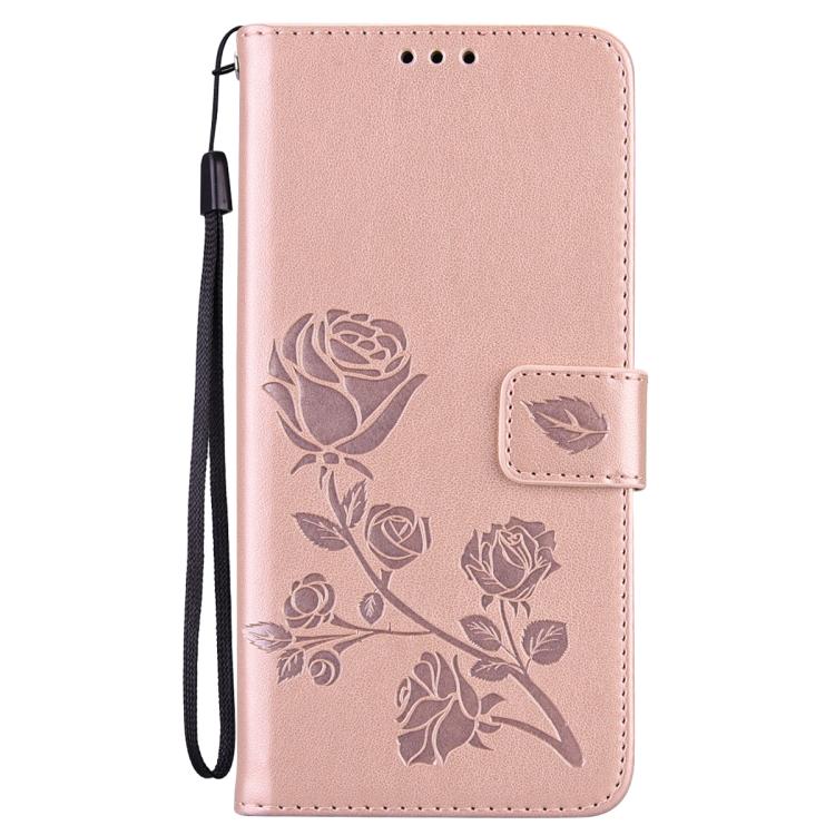 For Honor X6a / X6b / X5b / X6c Rose Embossed Flip PU Leather Phone Case