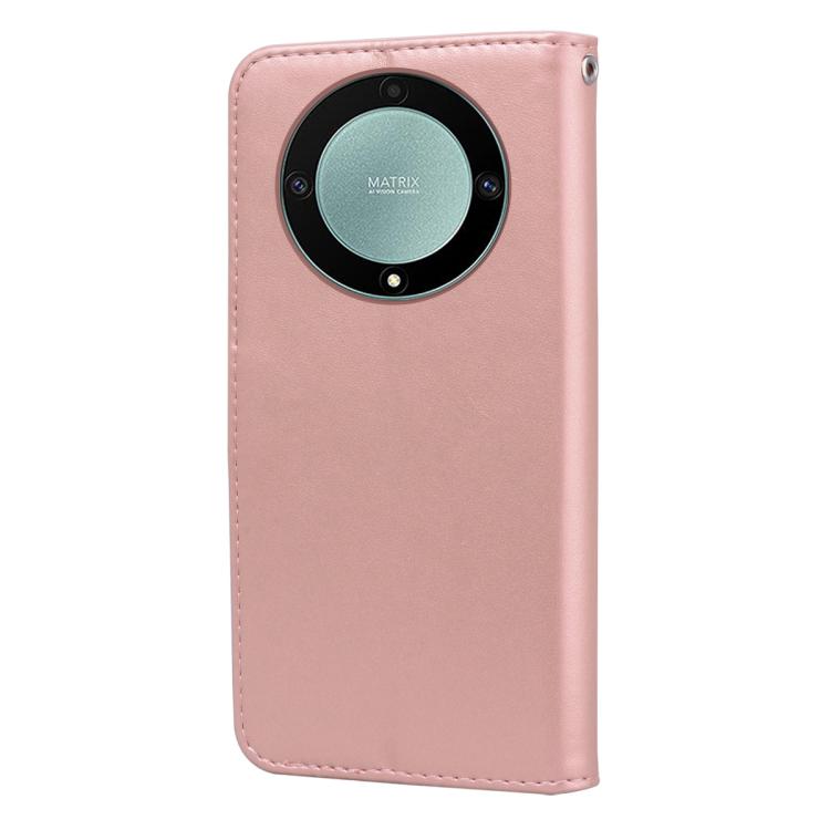For Honor X9a / Magic5 Lite Rose Embossed Flip PU Leather Phone Case