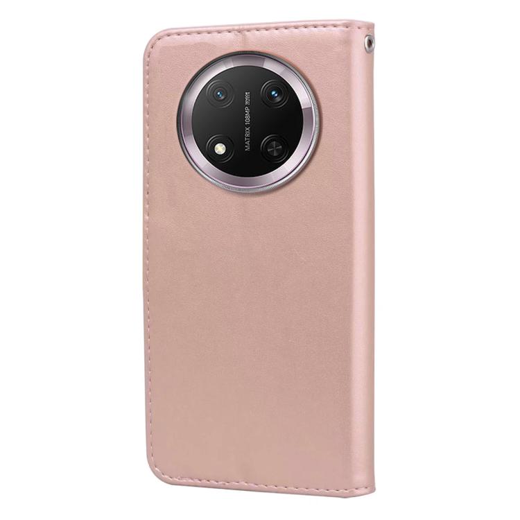 For Honor X9c / Magic7 Lite Rose Embossed Flip PU Leather Phone Case