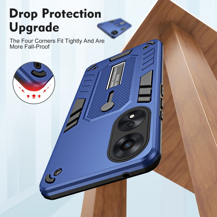 For OPPO A78 5G Variety Brave Armor Finger Loop Holder Phone Case