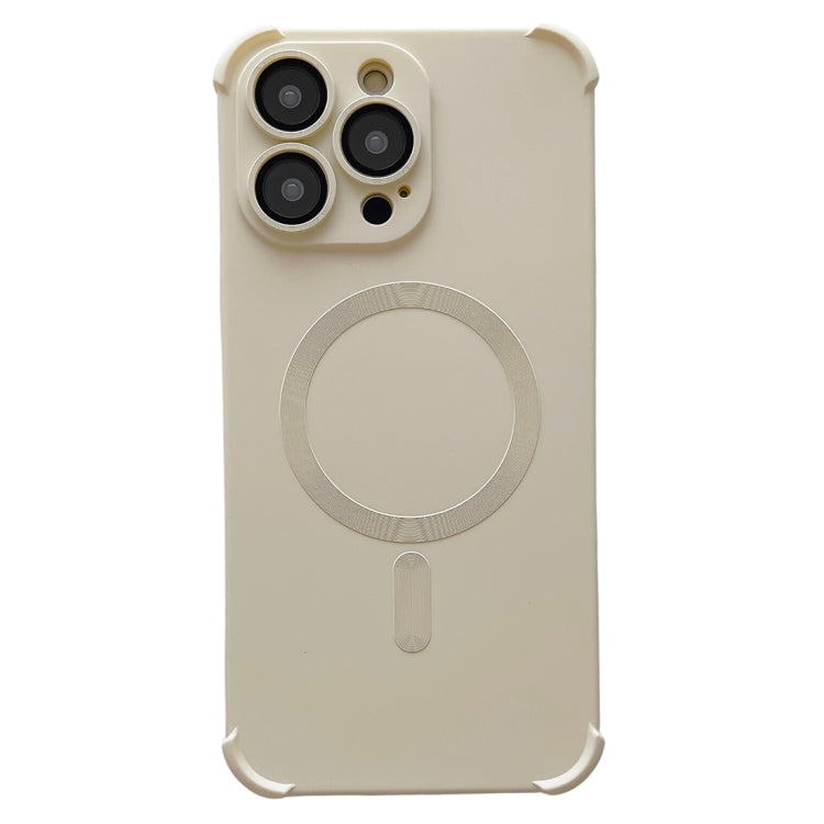 For iPhone 16 Pro Max Four Corner Shockproof Skin Feel MagSafe Magnetic Phone Case