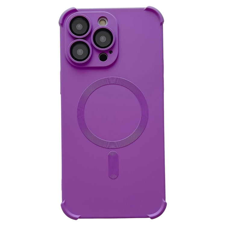 For iPhone 16 Pro Max Four Corner Shockproof Skin Feel MagSafe Magnetic Phone Case