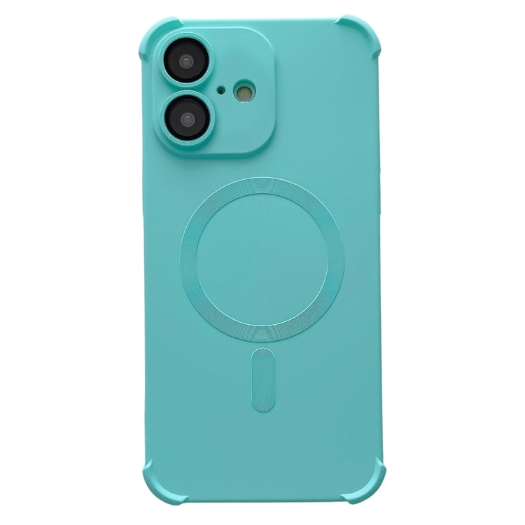 For iPhone 16 Four Corner Shockproof Skin Feel MagSafe Magnetic Phone Case