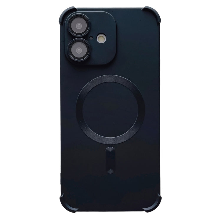 For iPhone 16 Four Corner Shockproof Skin Feel MagSafe Magnetic Phone Case