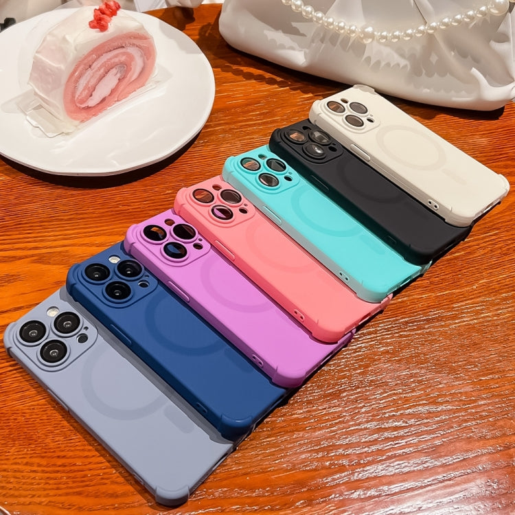 For iPhone 16 Pro Four Corner Shockproof Skin Feel MagSafe Magnetic Phone Case