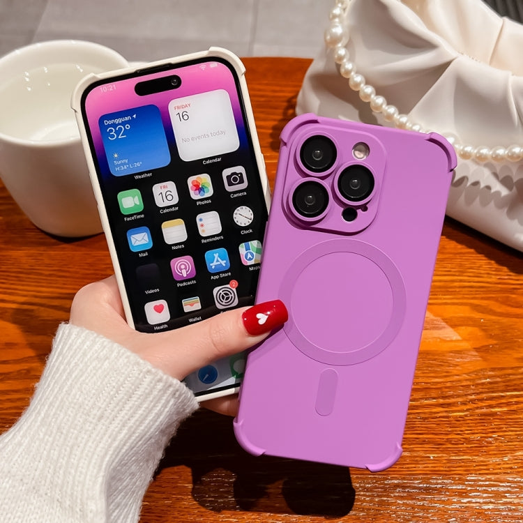 For iPhone 16 Pro Four Corner Shockproof Skin Feel MagSafe Magnetic Phone Case