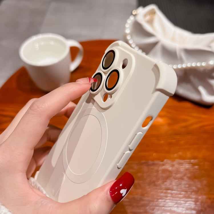 For iPhone 16 Pro Four Corner Shockproof Skin Feel MagSafe Magnetic Phone Case