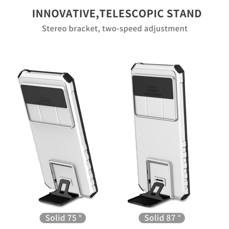 For Google Pixel 9 Pro XL Stereoscopic Holder Sliding Camshield Phone Case