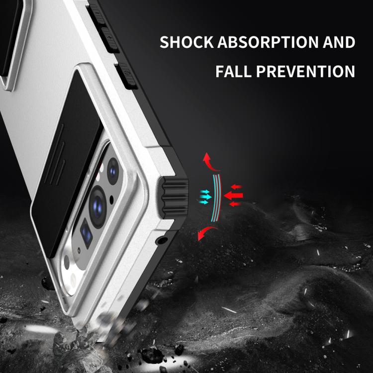 For Google Pixel 9 Pro XL Stereoscopic Holder Sliding Camshield Phone Case