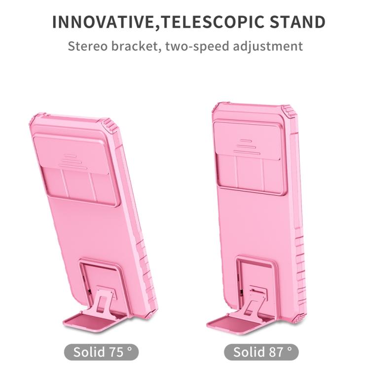 For Google Pixel 9 Pro XL Stereoscopic Holder Sliding Camshield Phone Case