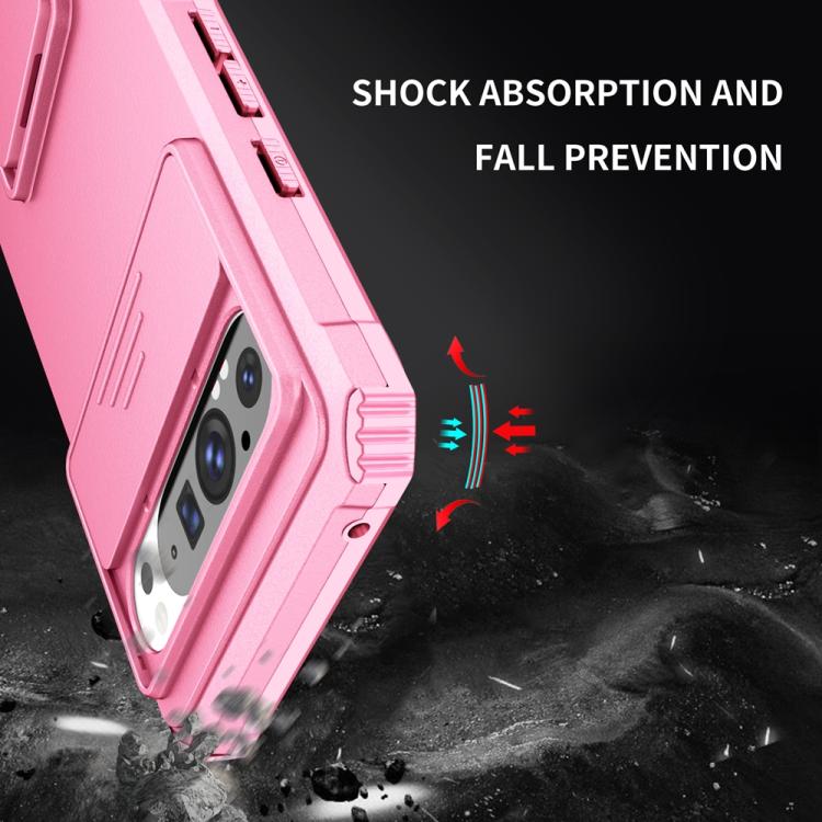 For Google Pixel 9 Pro XL Stereoscopic Holder Sliding Camshield Phone Case