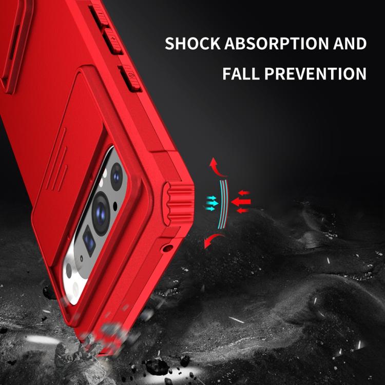 For Google Pixel 9 Pro XL Stereoscopic Holder Sliding Camshield Phone Case