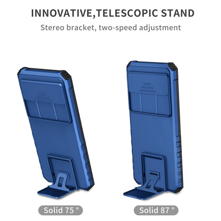 For Google Pixel 9 Pro XL Stereoscopic Holder Sliding Camshield Phone Case