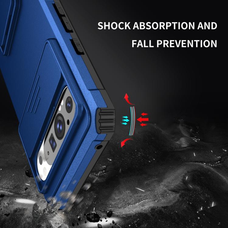 For Google Pixel 9 Pro XL Stereoscopic Holder Sliding Camshield Phone Case