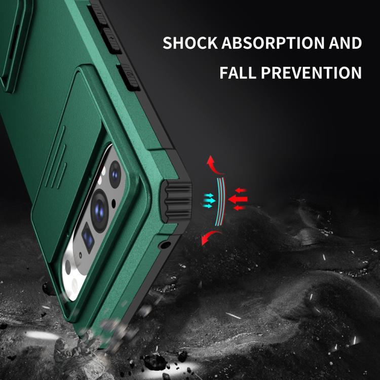 For Google Pixel 9 Pro XL Stereoscopic Holder Sliding Camshield Phone Case
