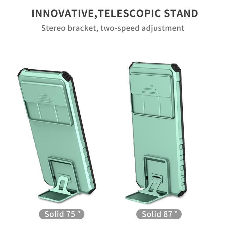 For Google Pixel 9 Pro XL Stereoscopic Holder Sliding Camshield Phone Case