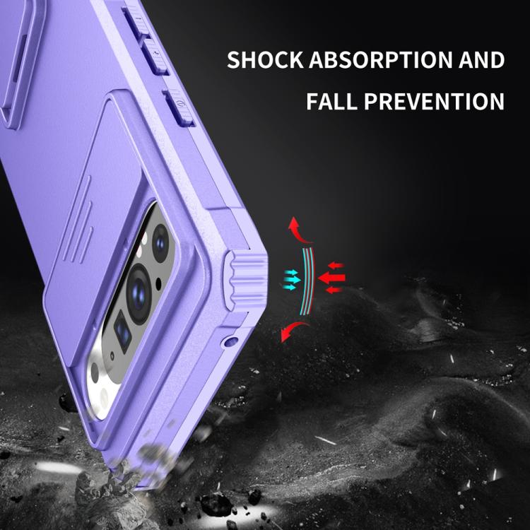For Google Pixel 9 Pro XL Stereoscopic Holder Sliding Camshield Phone Case