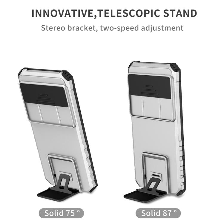 For Google Pixel 9 Pro Stereoscopic Holder Sliding Camshield Phone Case