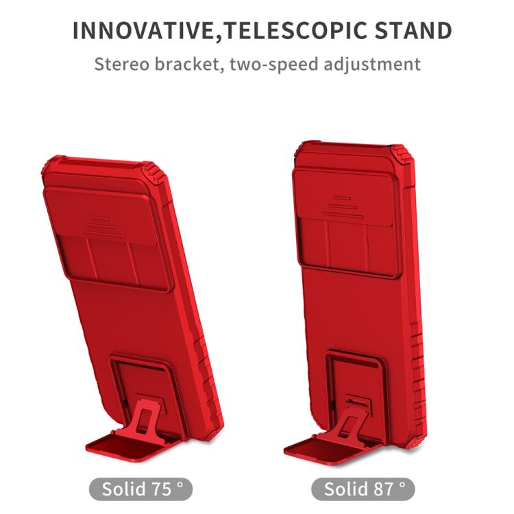 For Google Pixel 9 Pro Stereoscopic Holder Sliding Camshield Phone Case