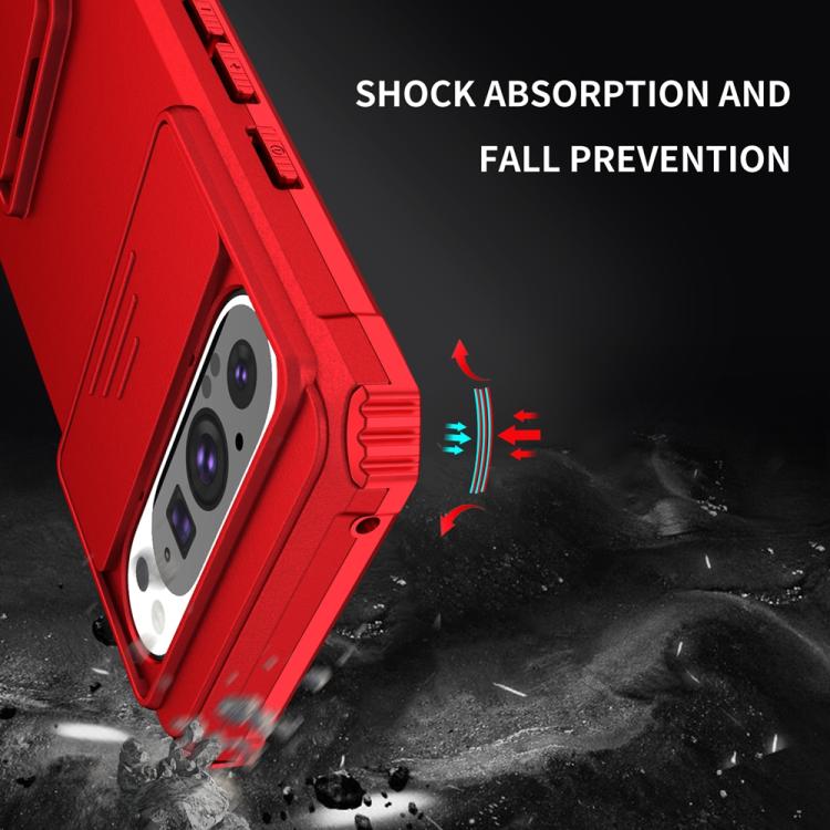 For Google Pixel 9 Pro Stereoscopic Holder Sliding Camshield Phone Case
