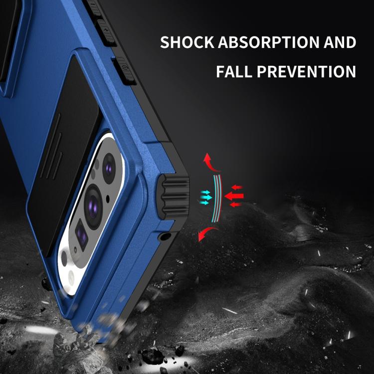 For Google Pixel 9 Pro Stereoscopic Holder Sliding Camshield Phone Case