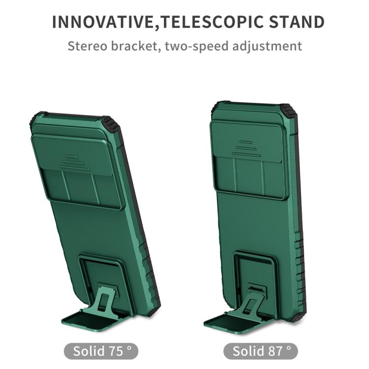 For Google Pixel 9 Pro Stereoscopic Holder Sliding Camshield Phone Case