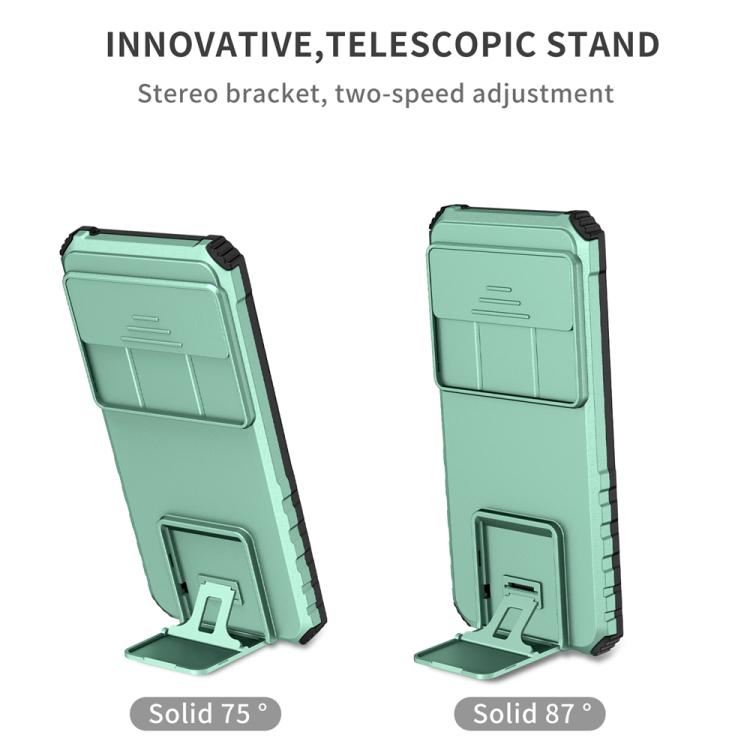 For Google Pixel 9 Pro Stereoscopic Holder Sliding Camshield Phone Case