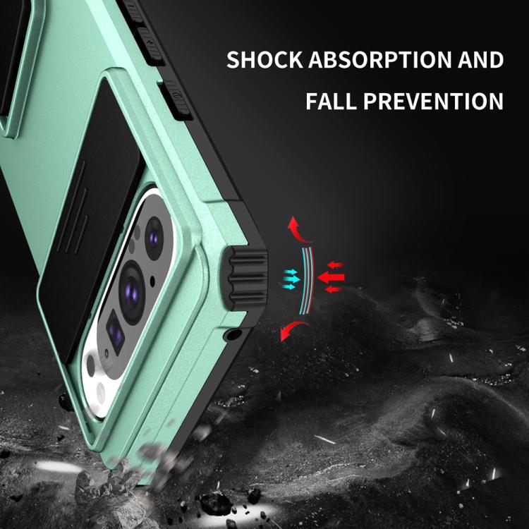 For Google Pixel 9 Pro Stereoscopic Holder Sliding Camshield Phone Case