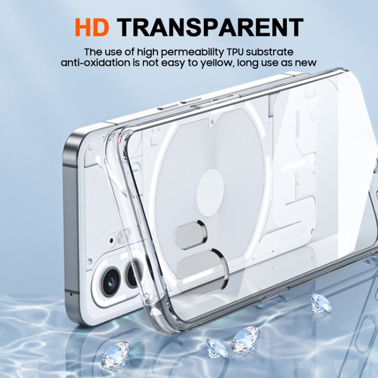 For Nothing Phone 2 Airbag Shockproof Transparent TPU Phone Case