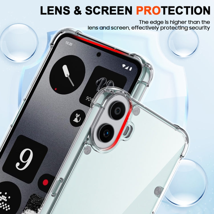 For Nothing CMF Phone 1 Airbag Shockproof Transparent TPU Phone Case