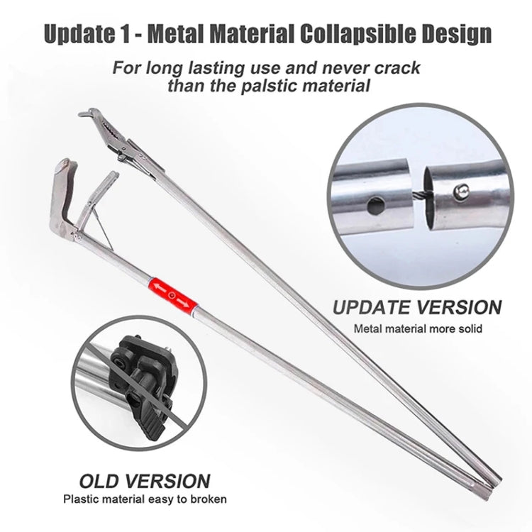 Foldable Multipurpose Stainless Steel Eel Loach Clamp Grab Tool, Length: