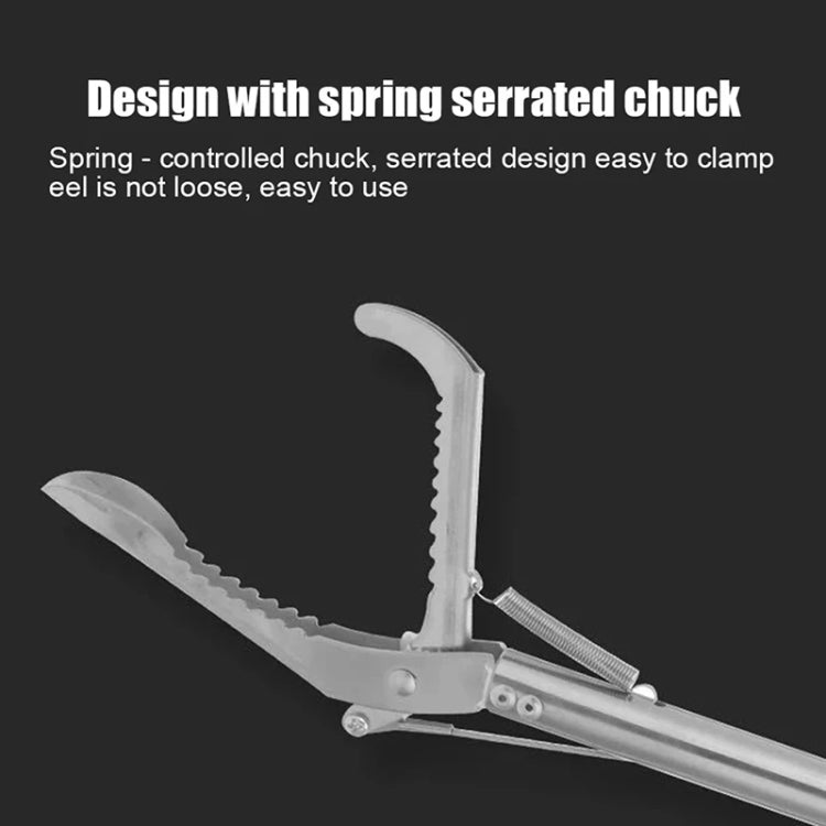 Foldable Multipurpose Stainless Steel Eel Loach Clamp Grab Tool, Length:
