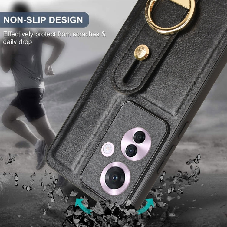 For OPPO Reno11 F / F25 Pro Wristband Leather Back Phone Case