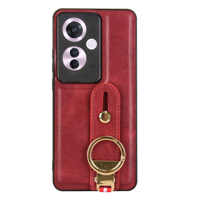 For OPPO Reno11 F / F25 Pro Wristband Leather Back Phone Case