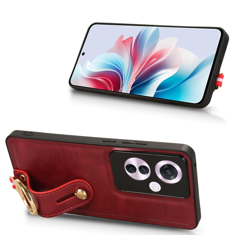 For OPPO Reno11 F / F25 Pro Wristband Leather Back Phone Case