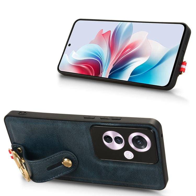 For OPPO Reno11 F / F25 Pro Wristband Leather Back Phone Case