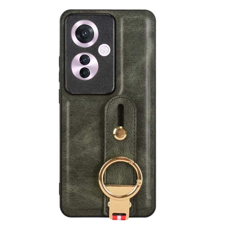 For OPPO Reno11 F / F25 Pro Wristband Leather Back Phone Case