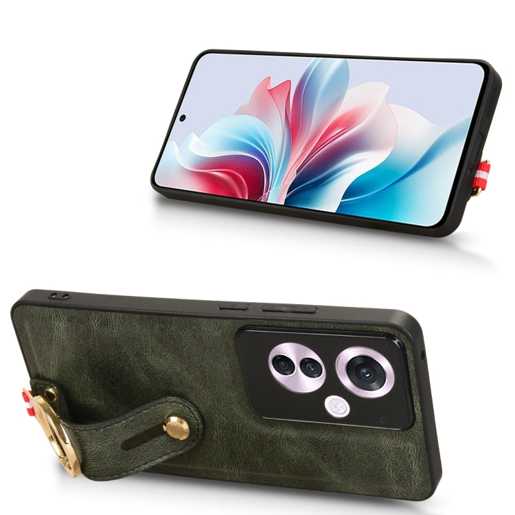 For OPPO Reno11 F / F25 Pro Wristband Leather Back Phone Case