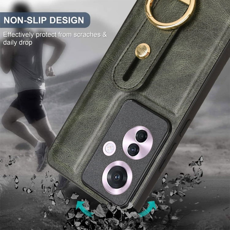 For OPPO Reno11 F / F25 Pro Wristband Leather Back Phone Case