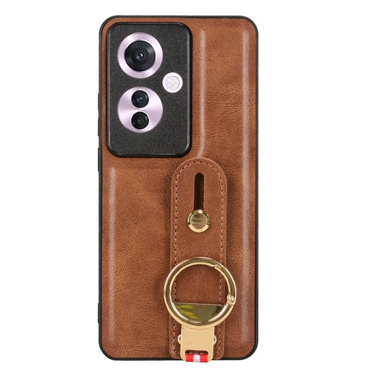 For OPPO Reno11 F / F25 Pro Wristband Leather Back Phone Case