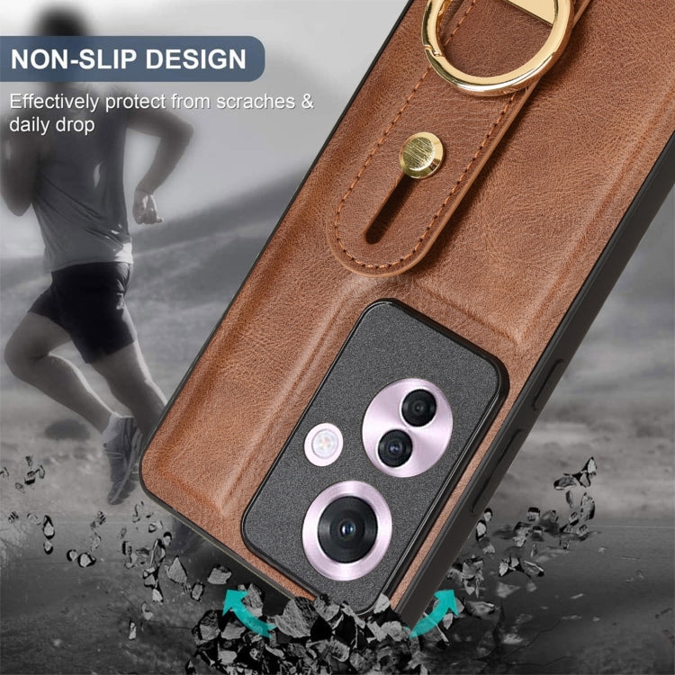 For OPPO Reno11 F / F25 Pro Wristband Leather Back Phone Case