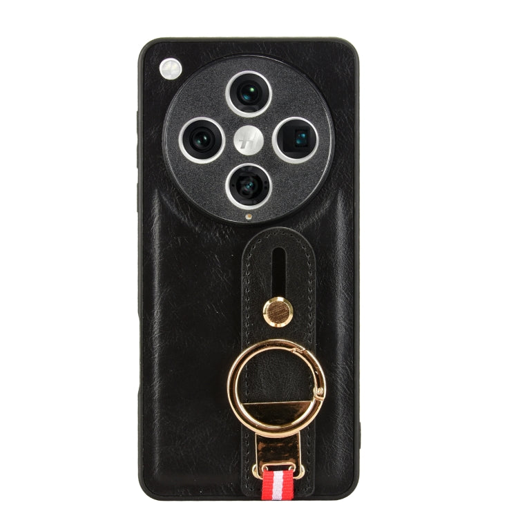 For OPPO Find X8 Pro Wristband Leather Back Phone Case