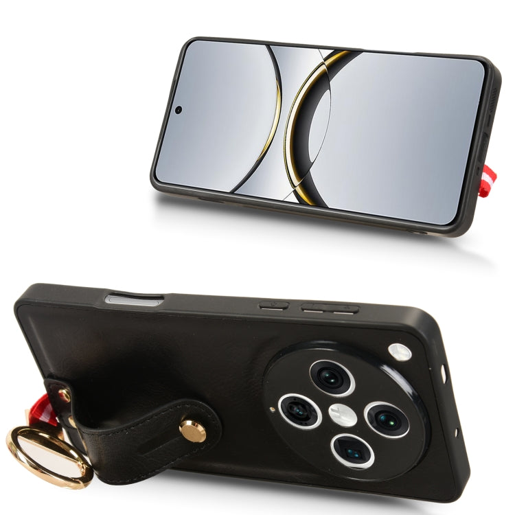 For OPPO Find X8 Pro Wristband Leather Back Phone Case