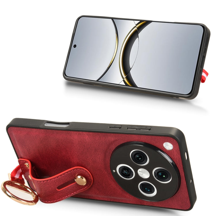 For OPPO Find X8 Pro Wristband Leather Back Phone Case