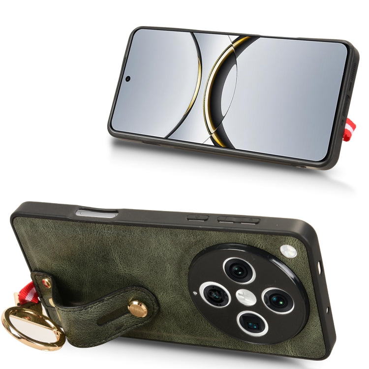 For OPPO Find X8 Pro Wristband Leather Back Phone Case