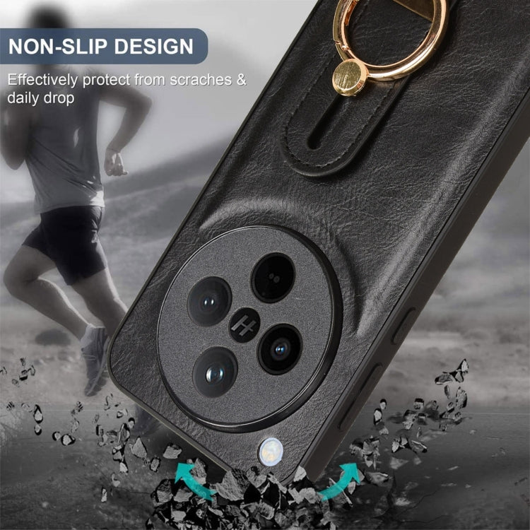 For OPPO Find X8 Wristband Leather Back Phone Case