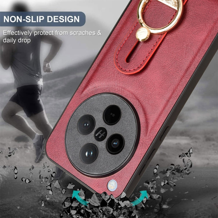 For OPPO Find X8 Wristband Leather Back Phone Case