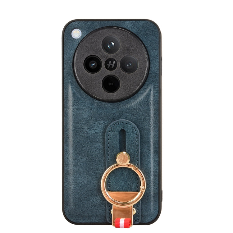 For OPPO Find X8 Wristband Leather Back Phone Case