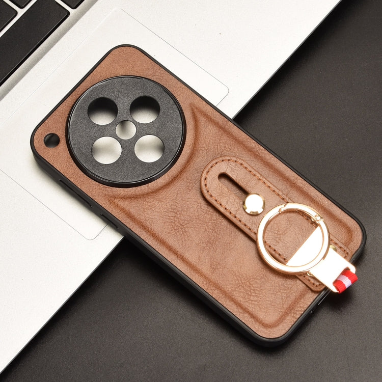 For OPPO Find X8 Wristband Leather Back Phone Case