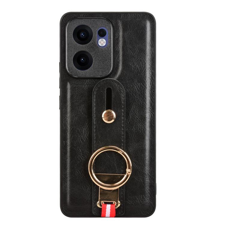 For OPPO Reno13 F 5G Wristband Leather Back Phone Case